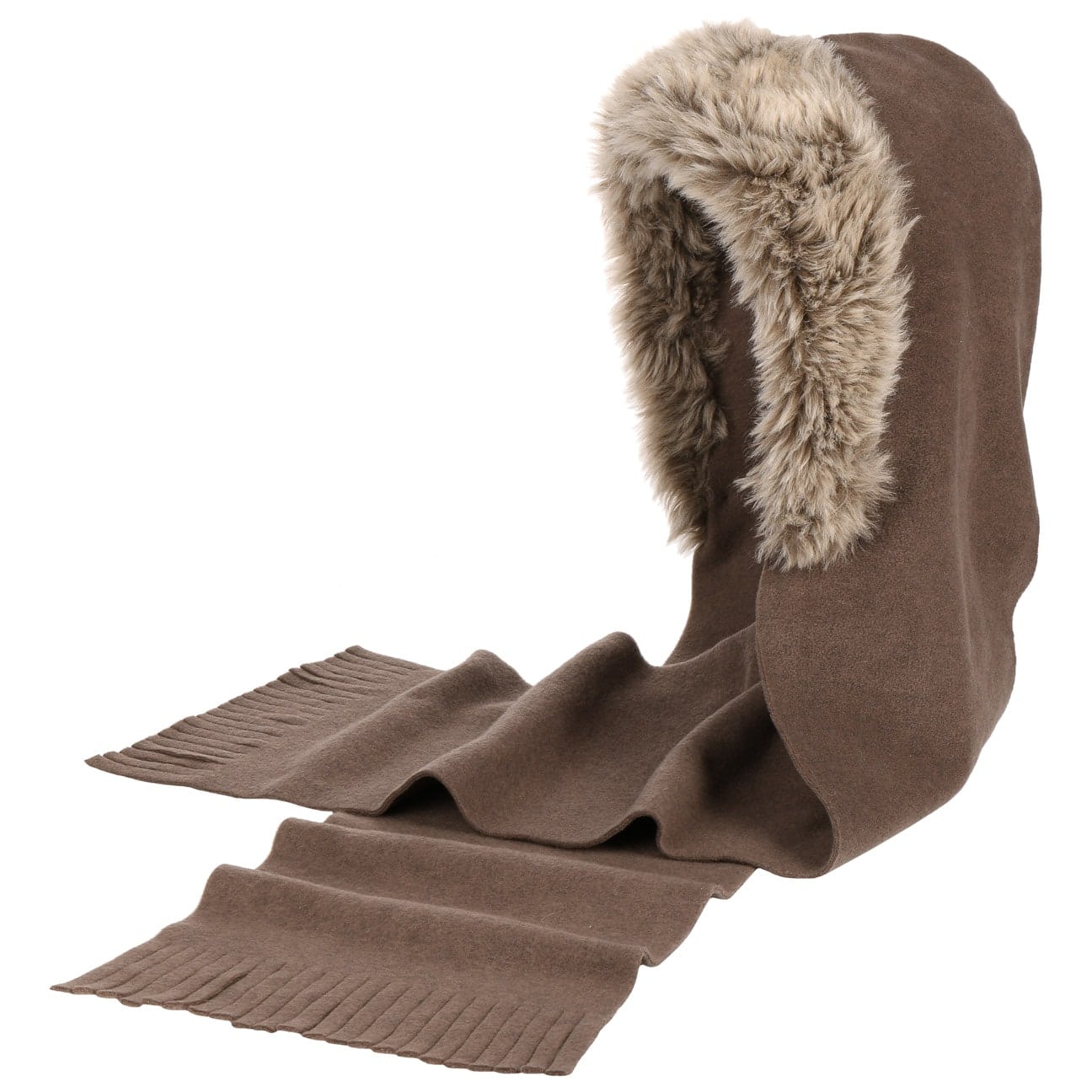 Fleece Sjaalmuts By Lierys Bruin lierys kopen in de aanbieding