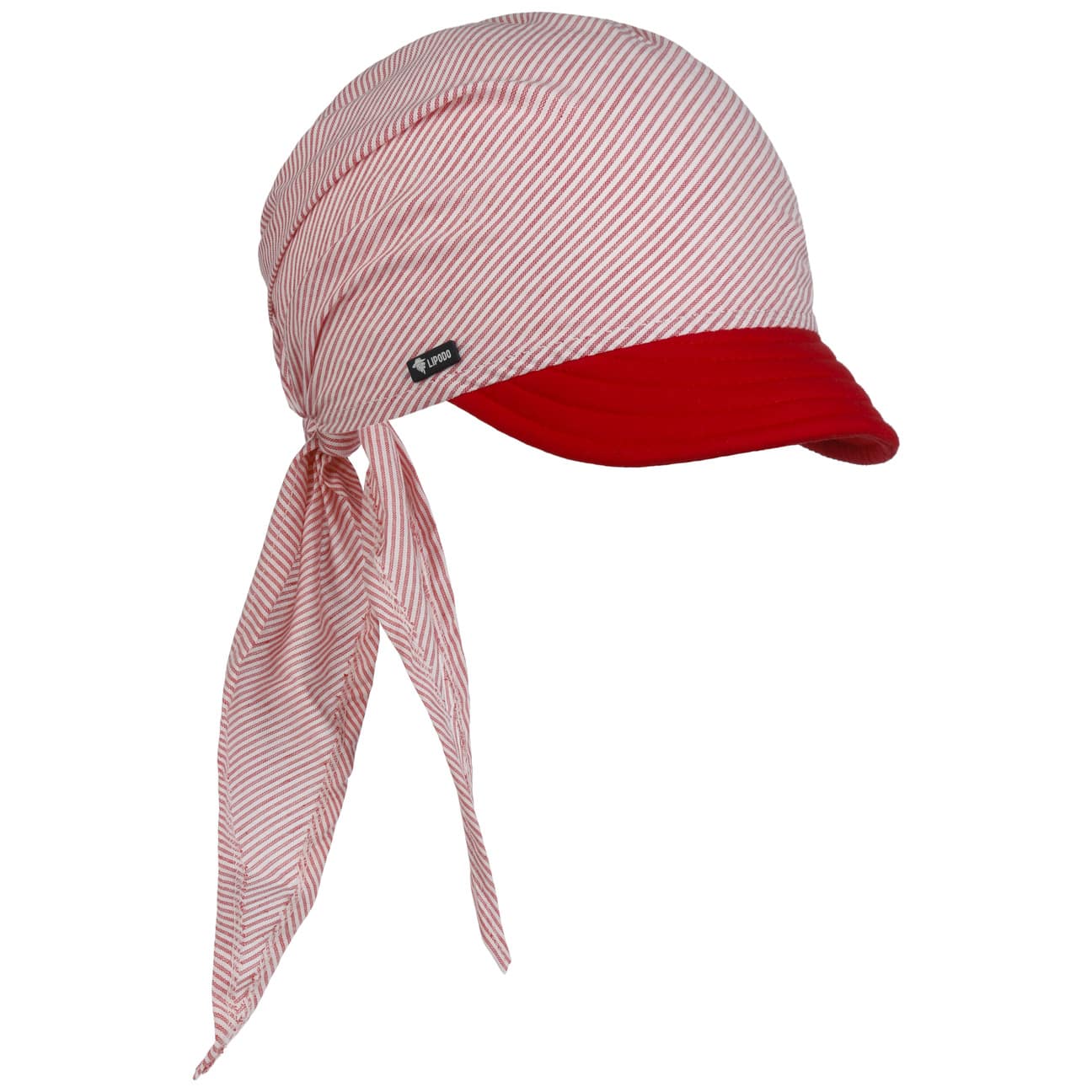 Jasmine Bandana With Visor By Mcburn Rood mcburn kopen in de aanbieding