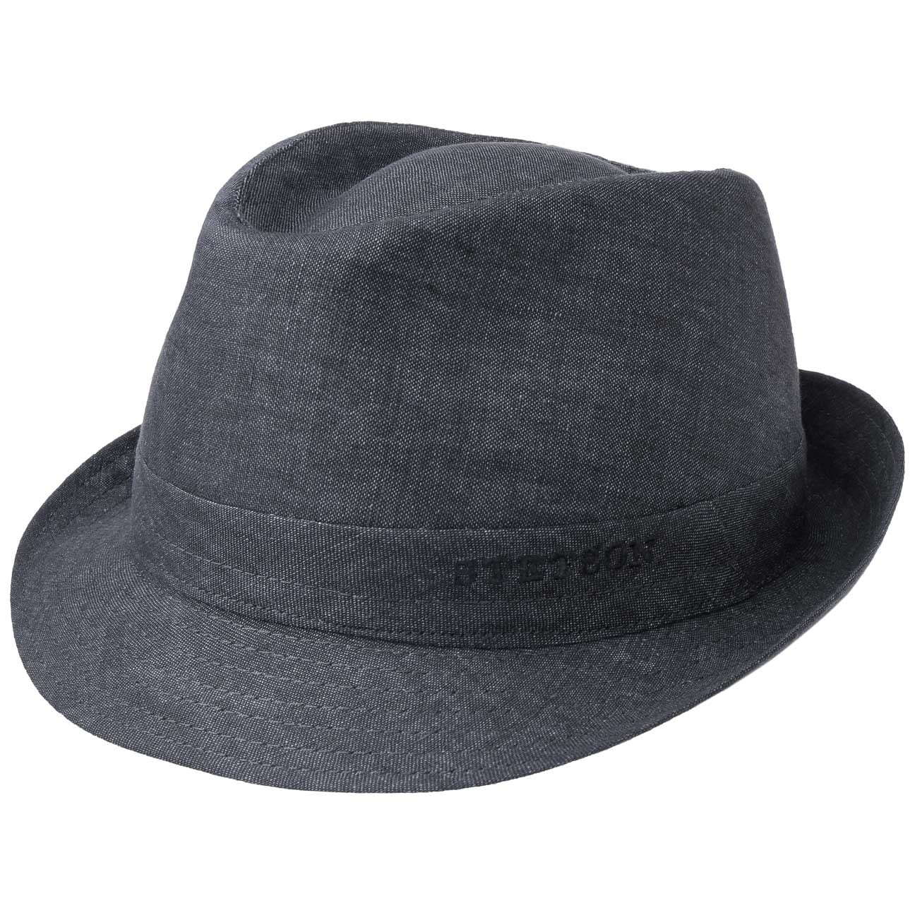 Geneva Trilby Linnen Hoed By Stetson Denim 61 stetson kopen in de aanbieding