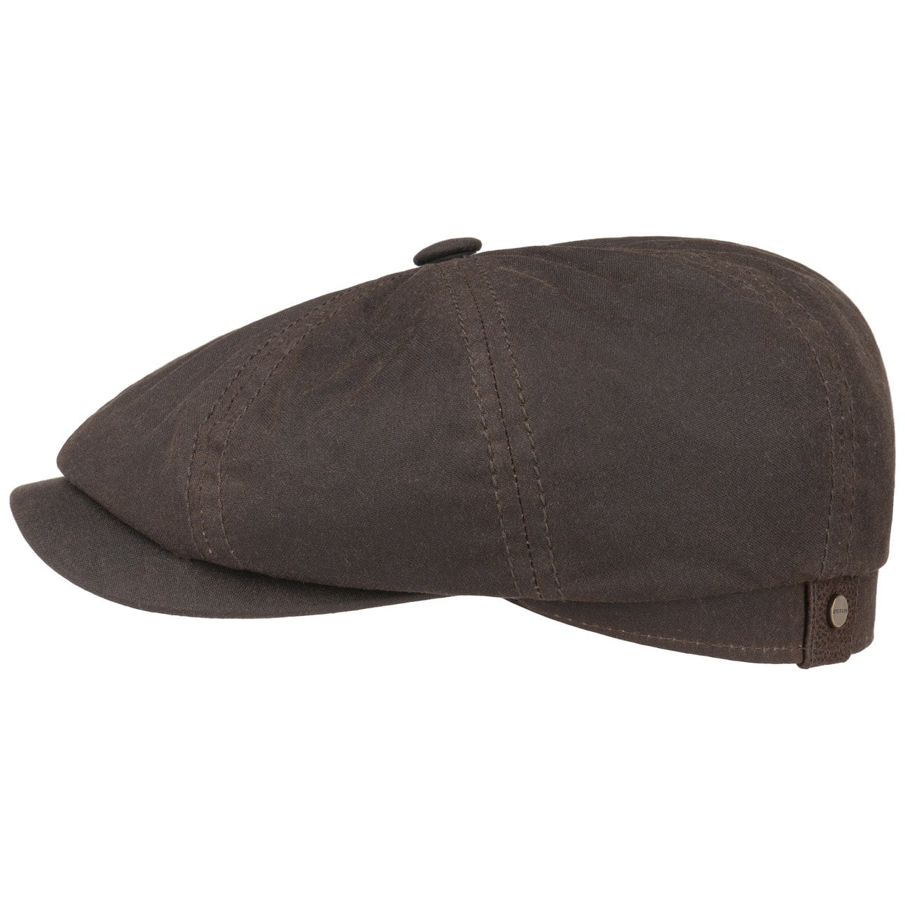 Hatteras Waxed Cotton Cap By Stetson Bruin 56 stetson kopen in de aanbieding