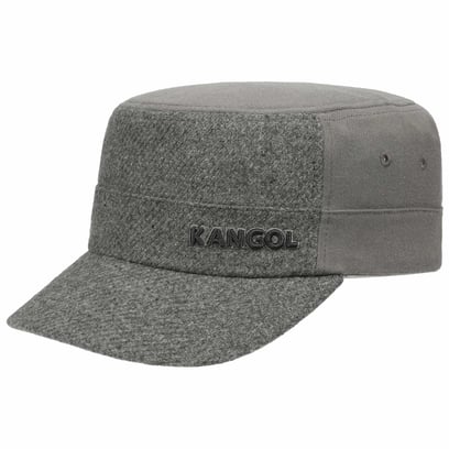 Stetson Datto Army Cap Heren - Oilskin urban visor muts met klep voor Zomer/ Winter - M (56-57 cm) zwart