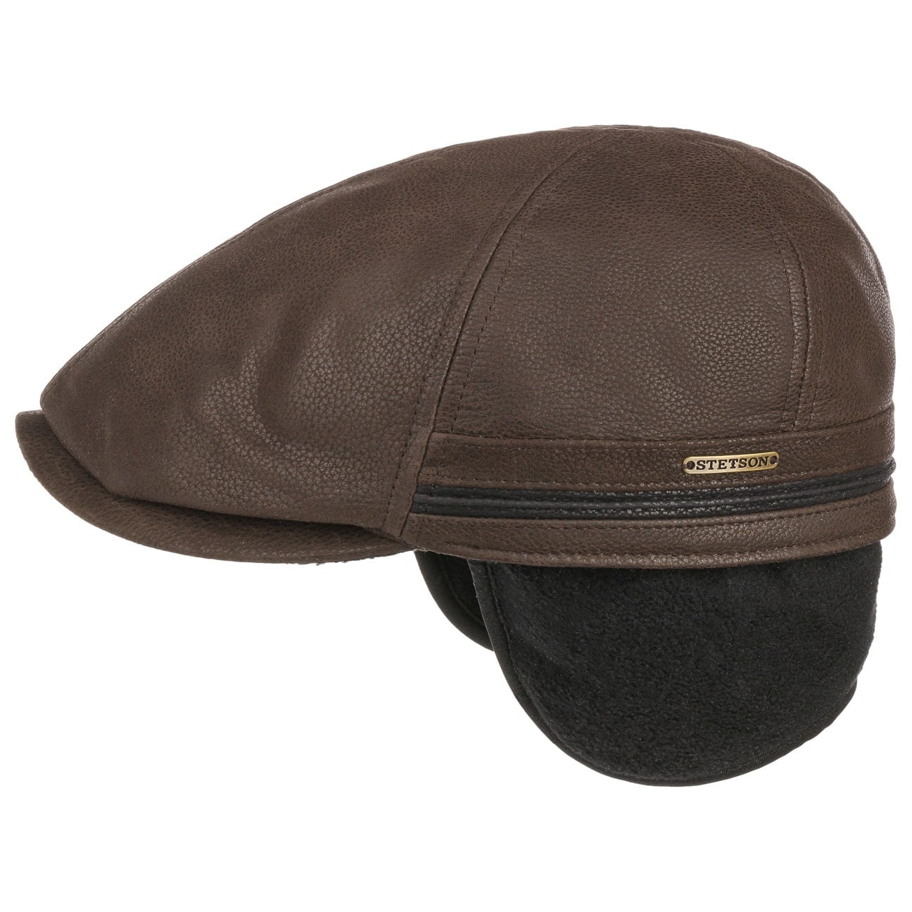 Redding Earflap Cap By Stetson Donkerbruin S 54 55 Cm stetson kopen in de aanbieding