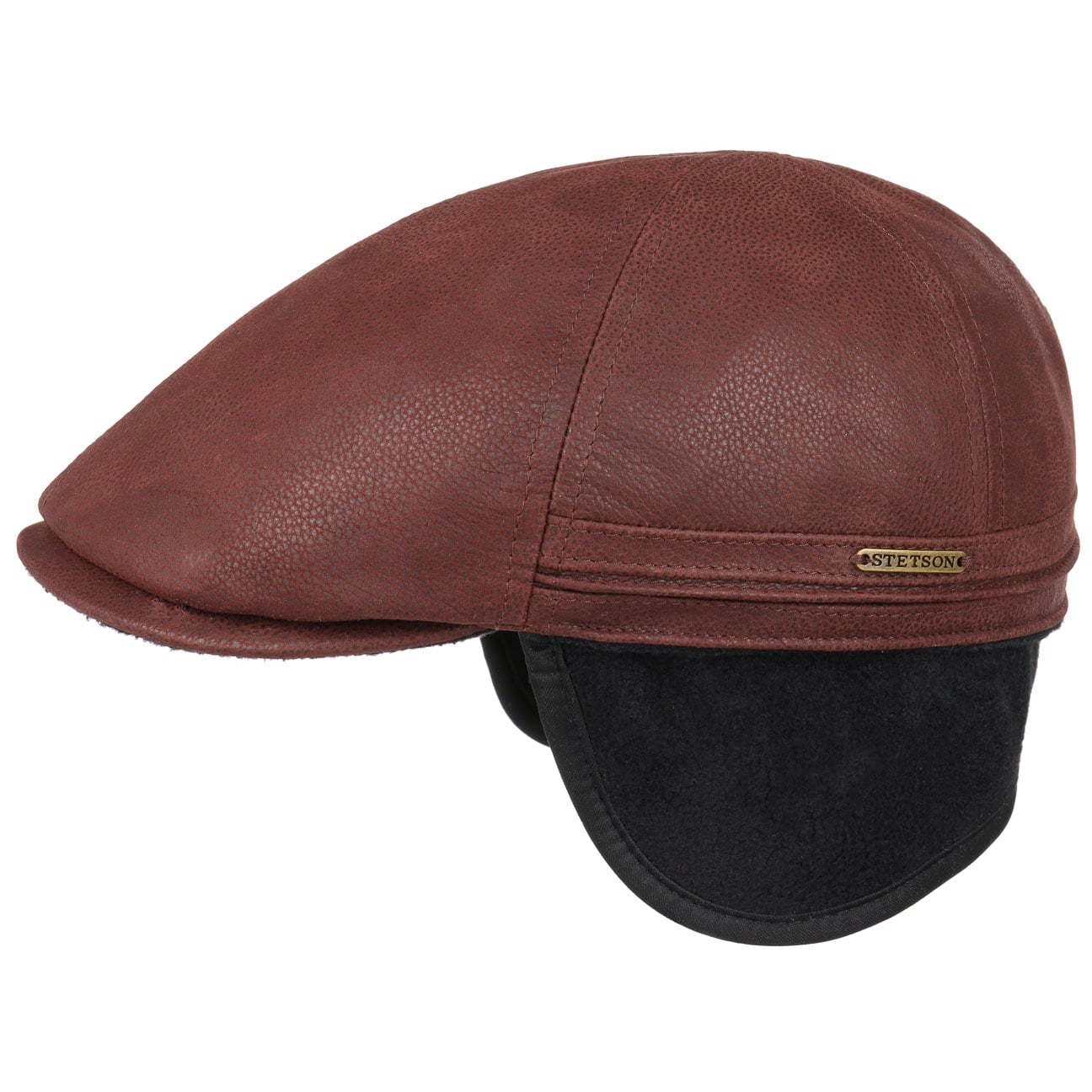 Redding Earflap Cap By Stetson Bordeaux M 56 57 Cm stetson kopen in de aanbieding