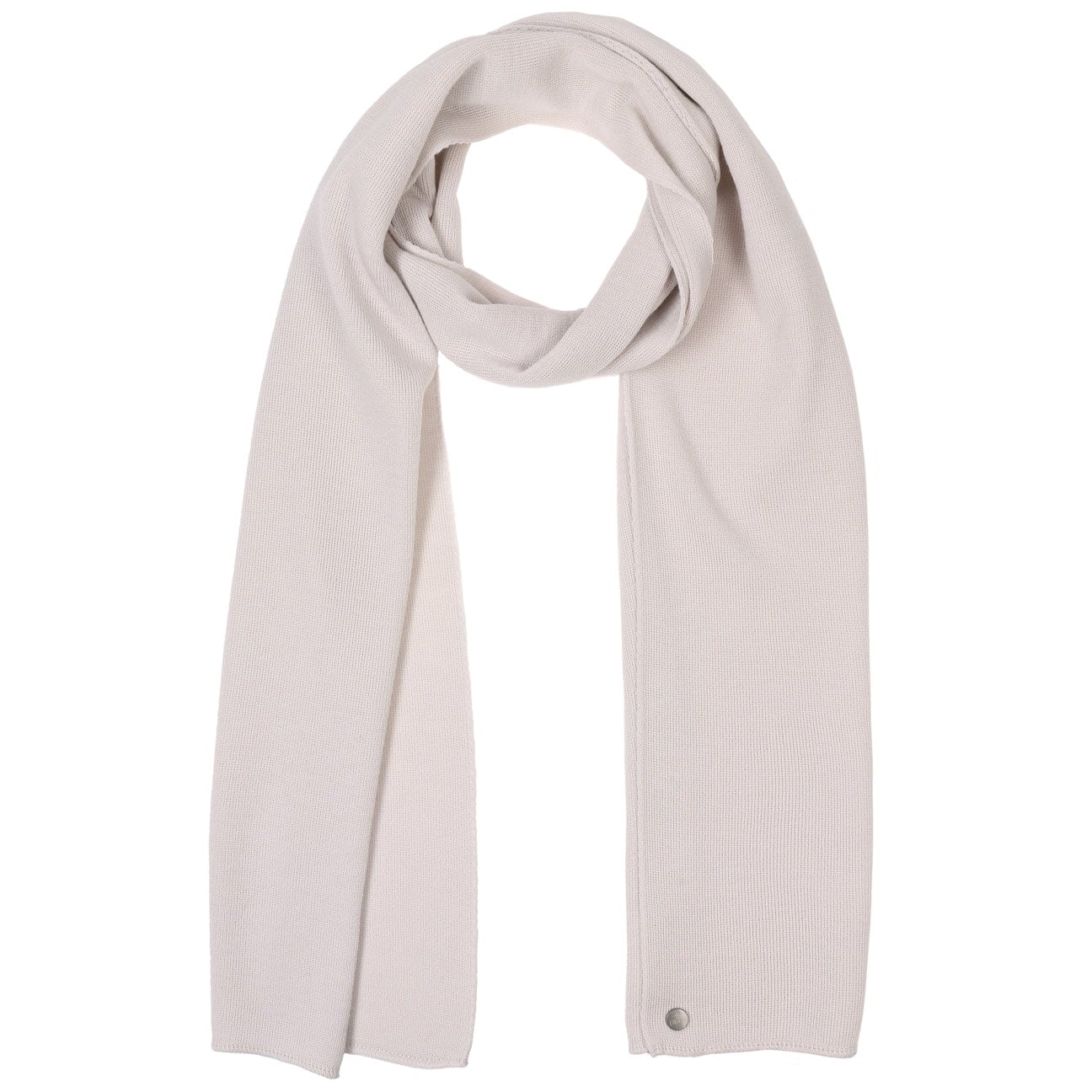 Fine Merino Gebreide Sjaal By Lierys Licht Grijs lierys kopen in de aanbieding