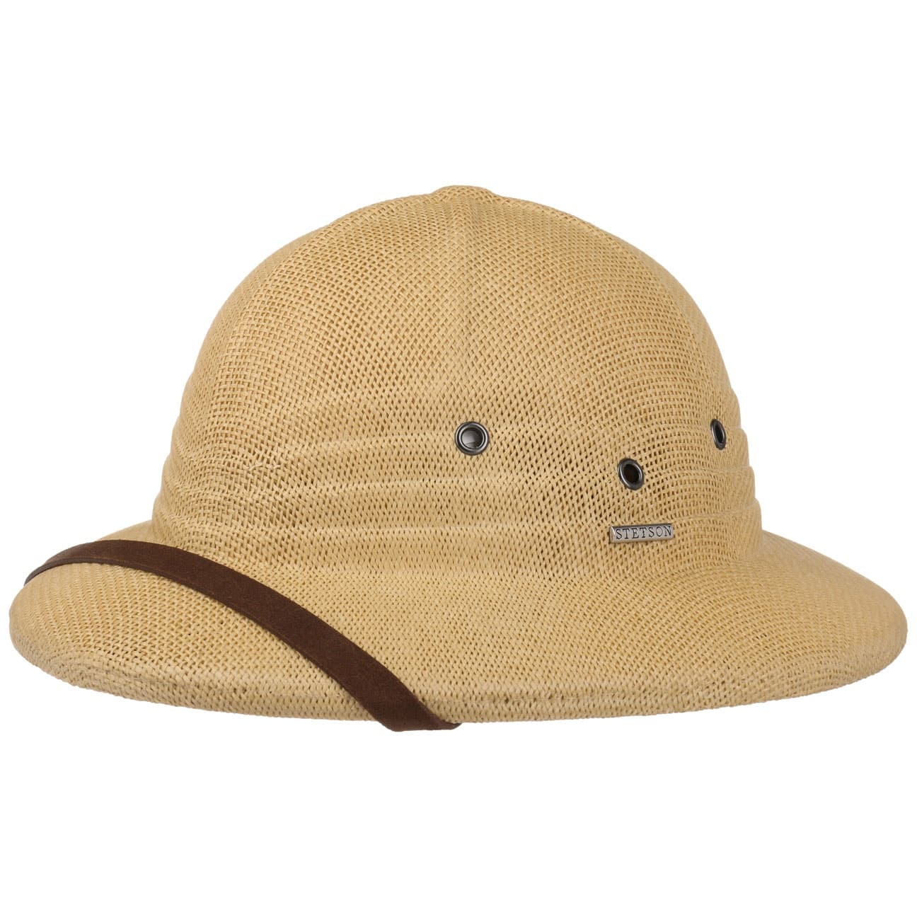 Troutdale Pith Helmet By Stetson Naturel One Size stetson kopen in de aanbieding