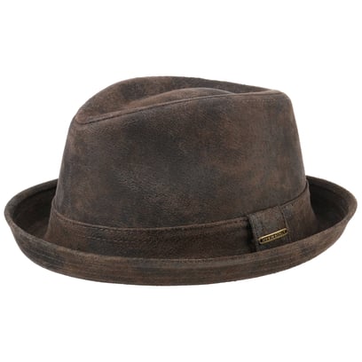 Madison Leren Flatcap by Stetson - 129,00 Madison Leren Flatcap by Stetson - 129,00