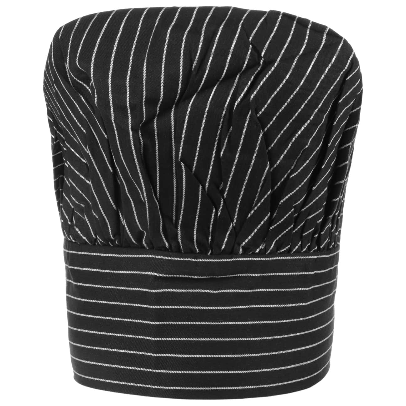 Hoedshop Bistro Koksmuts Pinstripe Zwart One Size hoedshop kopen in de aanbieding