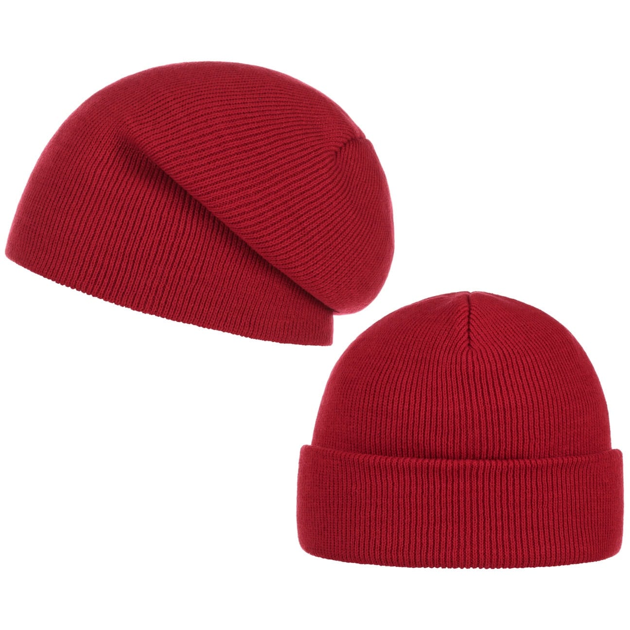 Hoedshop Basic Oversize Beanie Rood One Size hoedshop kopen in de aanbieding Hoedshop Basic Oversize Beanie Rood One Size hoedshop kopen in de aanbieding