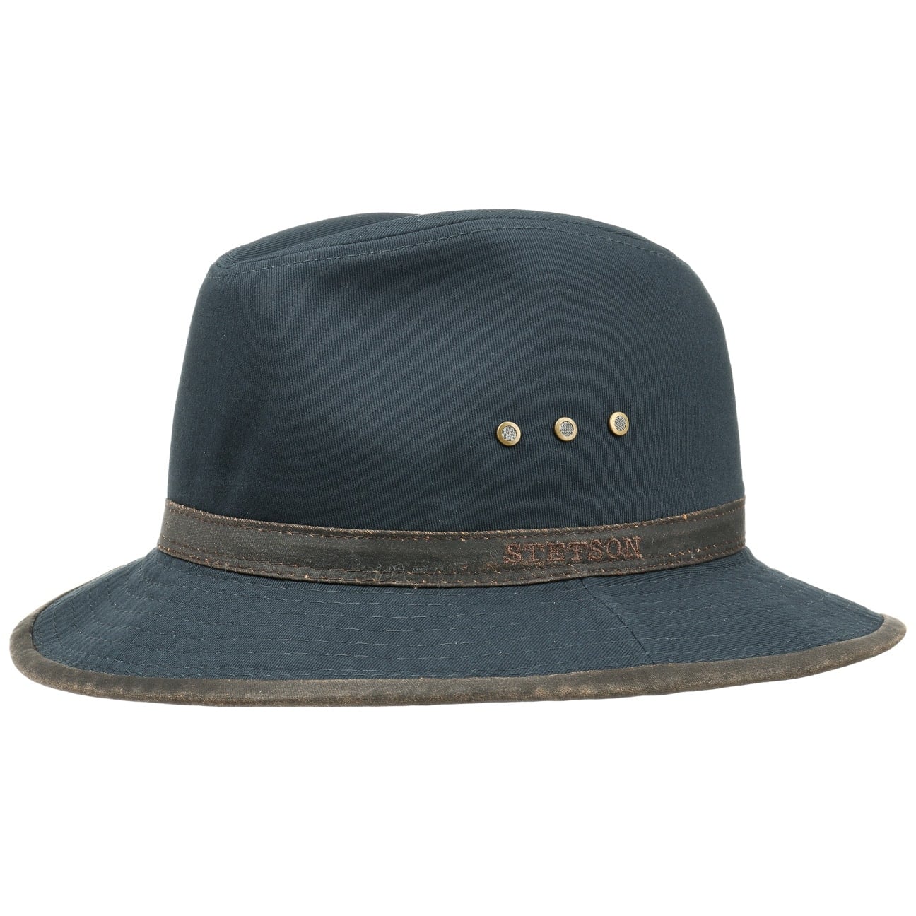 Ava Katoenen Outdoor Hoed By Stetson Zwart Xxl 62 63 Cm stetson kopen in de aanbieding
