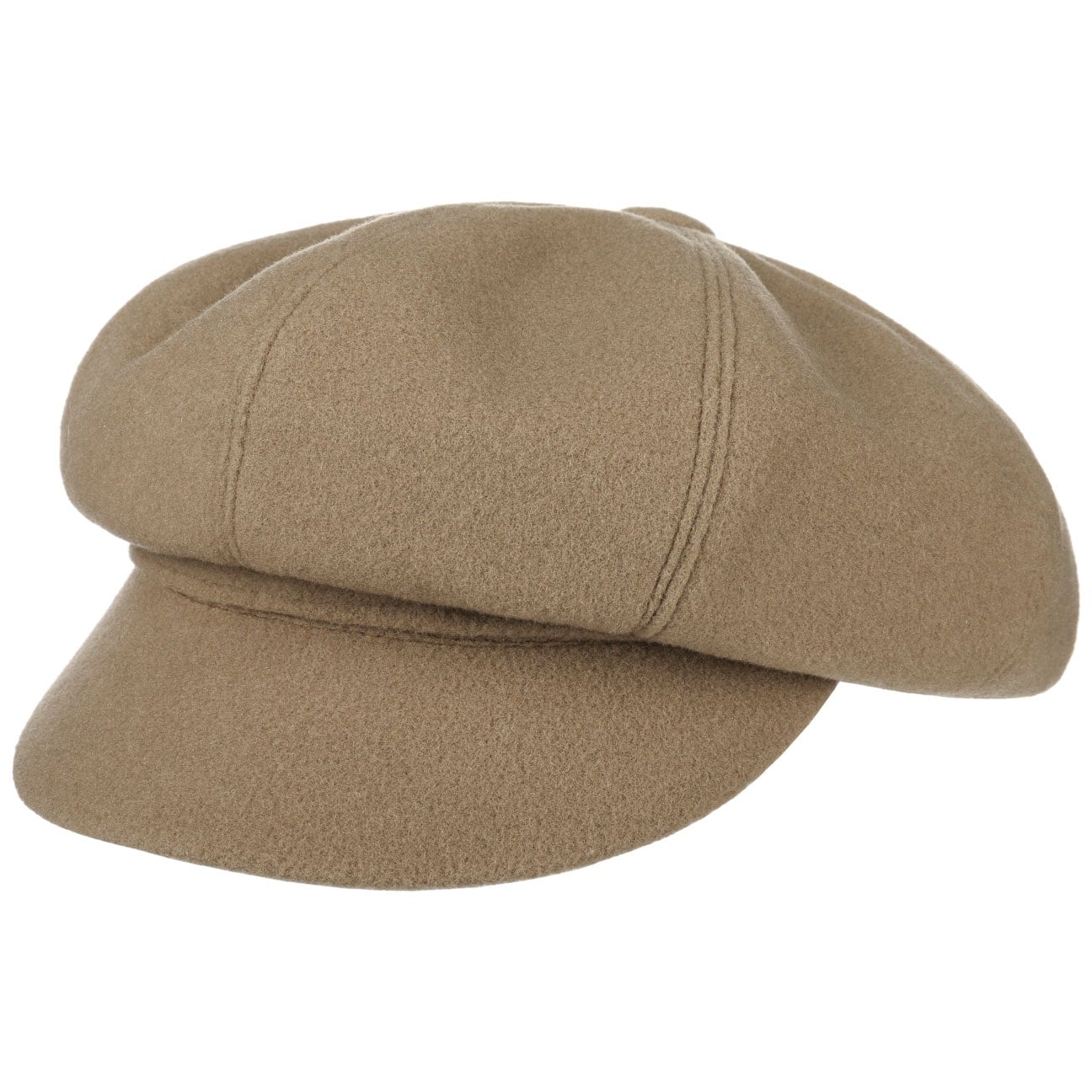 Wooly Newsboy Cap By Lierys Donkerbeige 55 lierys kopen in de aanbieding