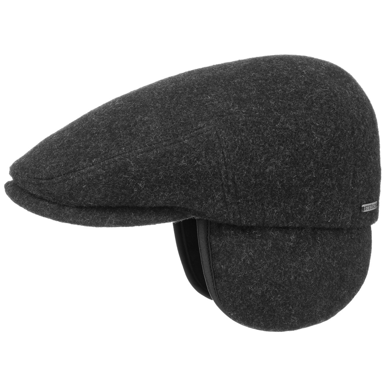 Kent Wool Earflaps Cap By Stetson Antraciet L 58 59 Cm stetson kopen in de aanbieding