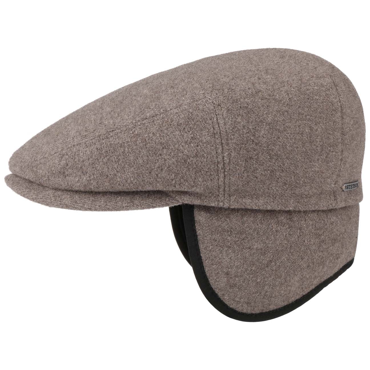 Kent Wool Earflaps Cap By Stetson Taupe L 58 59 Cm stetson kopen in de aanbieding