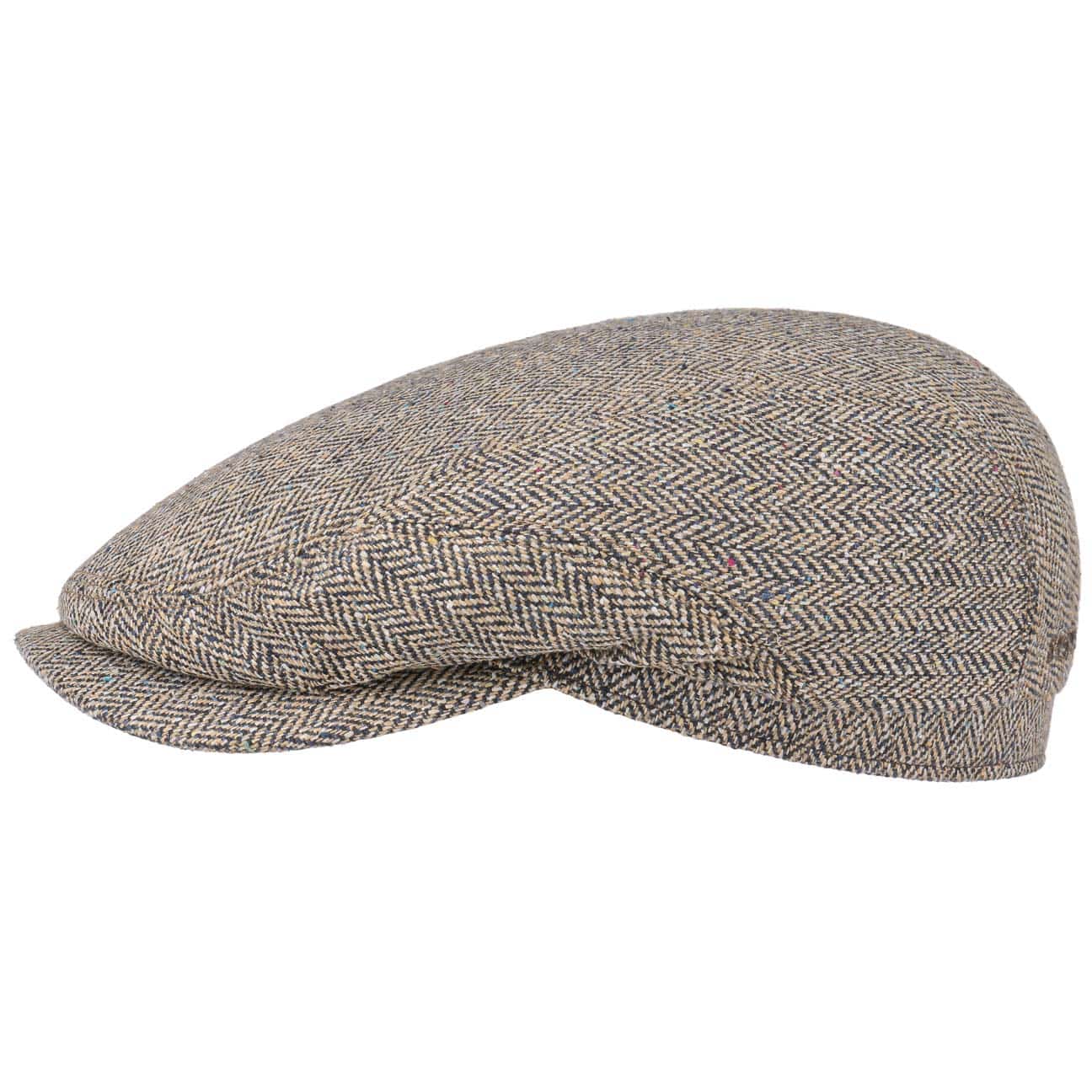 Belfast Silk Zijde Flat Cap By Stetson Beige 55 stetson kopen in de aanbieding