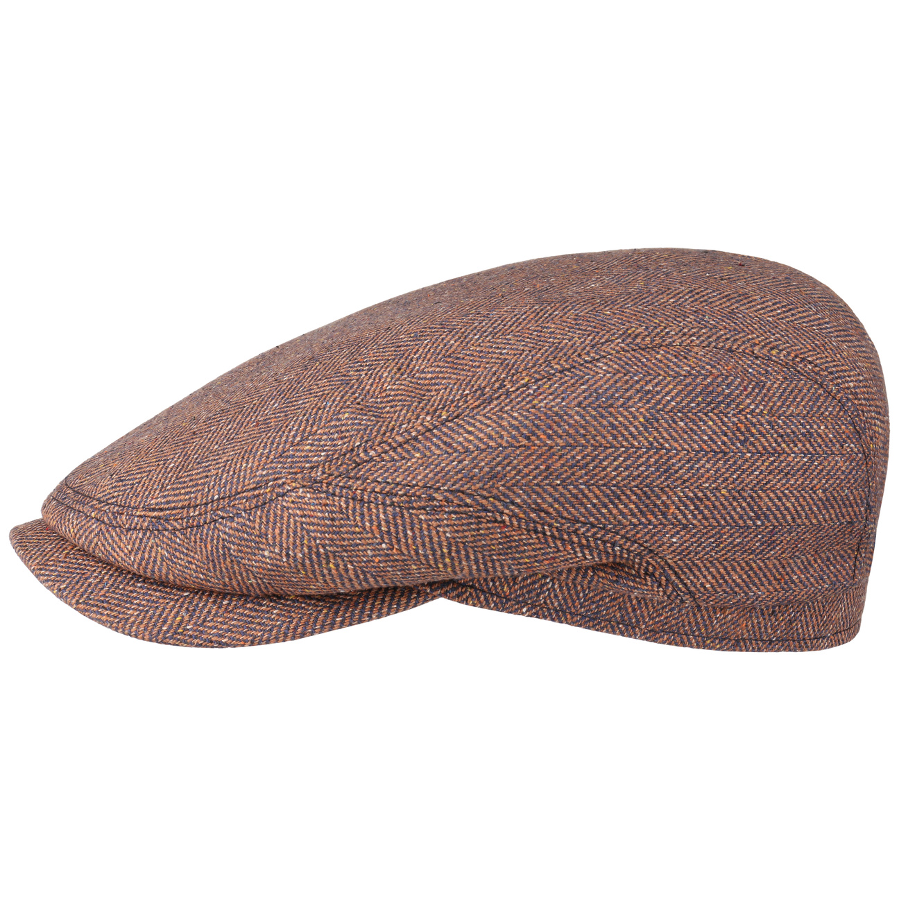 Belfast Silk Zijde Flat Cap By Stetson Roest Blauw 60 stetson kopen in de aanbieding