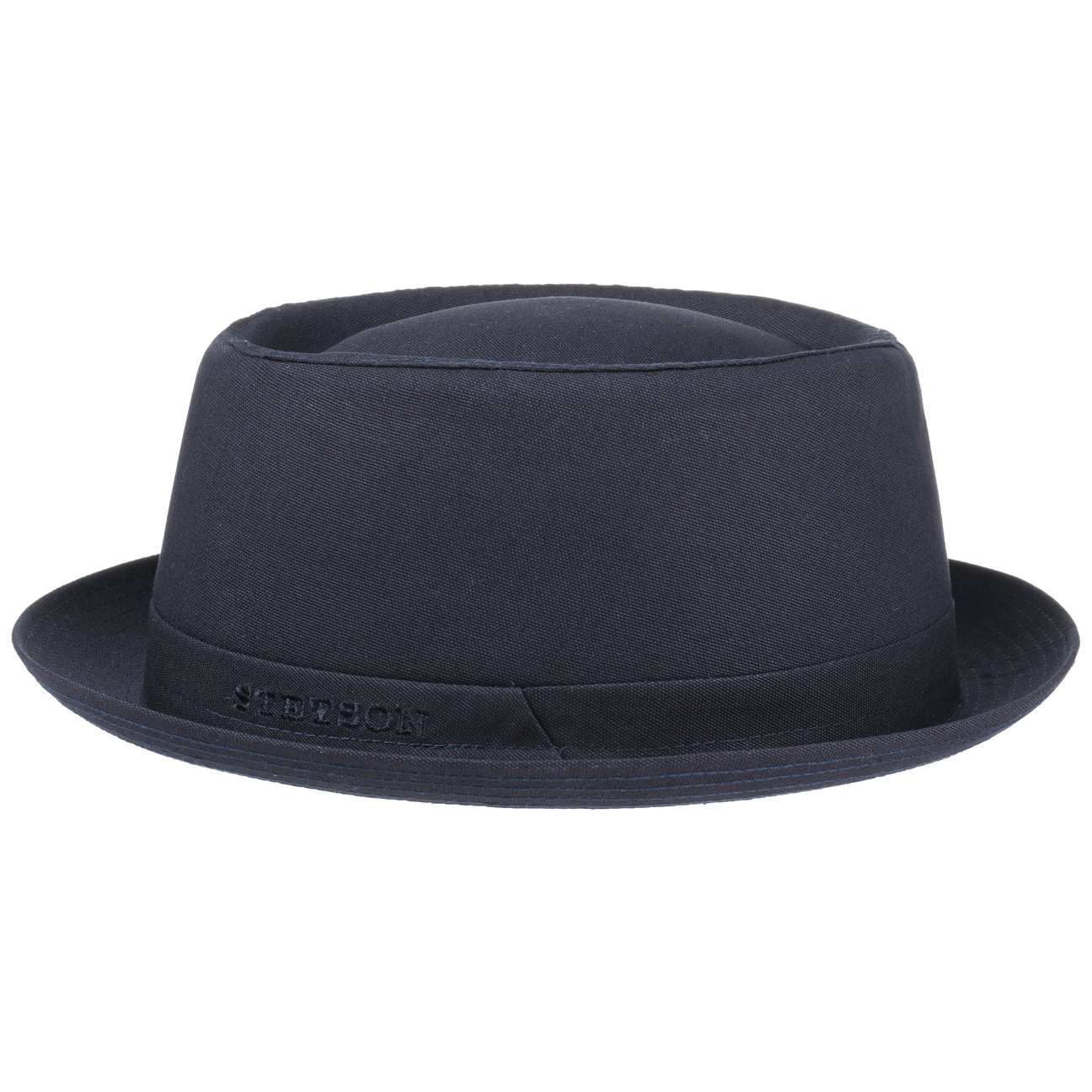 Athens Cotton Pork Pie Hoed By Stetson Donkerblauw 58 stetson kopen in de aanbieding