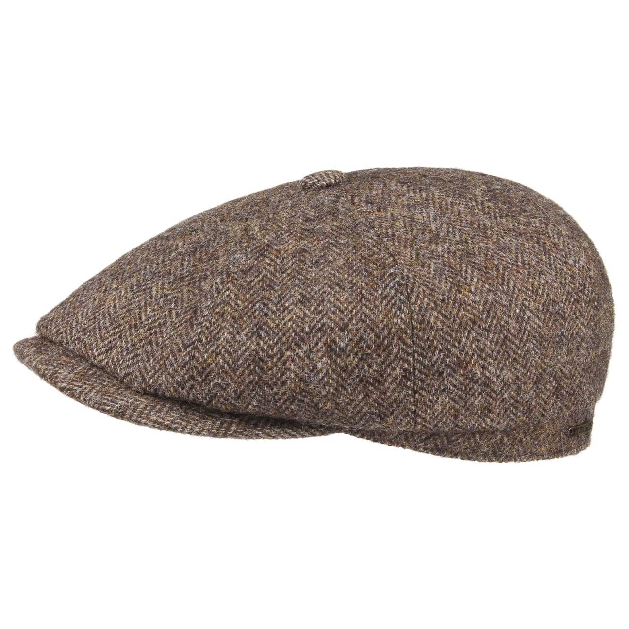 Hatteras Woolrich Flat Cap By Stetson Bruin 58 stetson kopen in de aanbieding