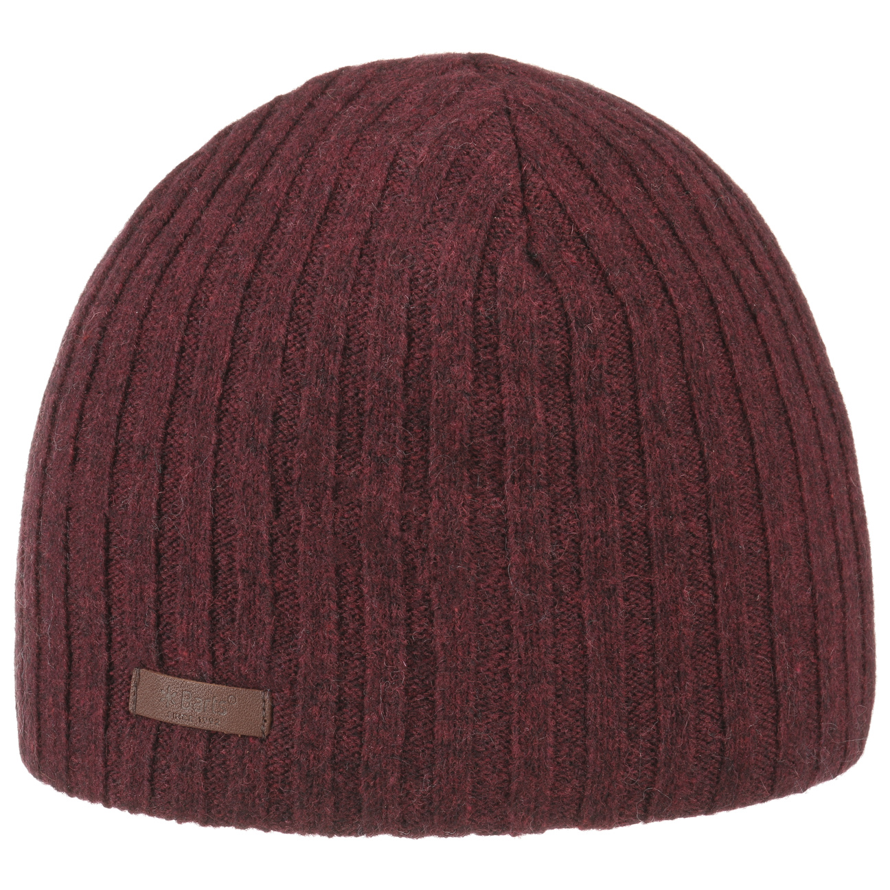 Haakon Lambswool Gebreide Muts By Barts Bordeaux One Size barts kopen in de aanbieding