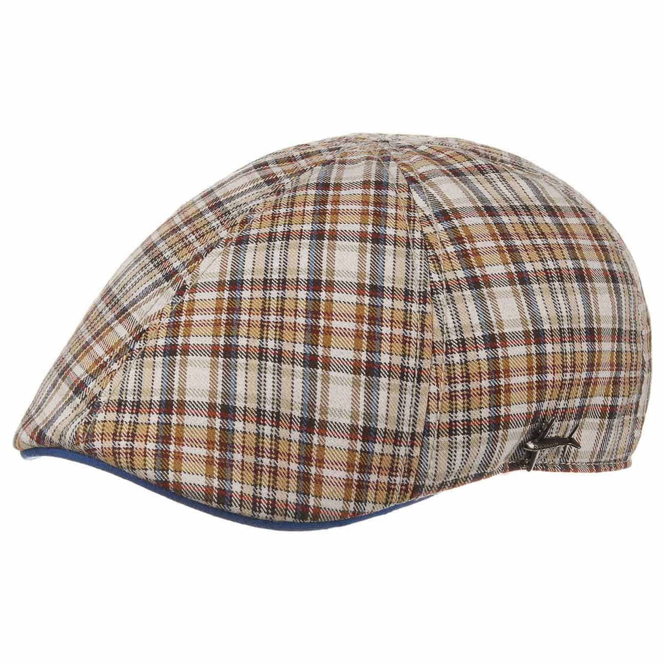 Check Texas Flat Cap By Stetson Beige Xxl 62 63 Cm stetson kopen in de aanbieding