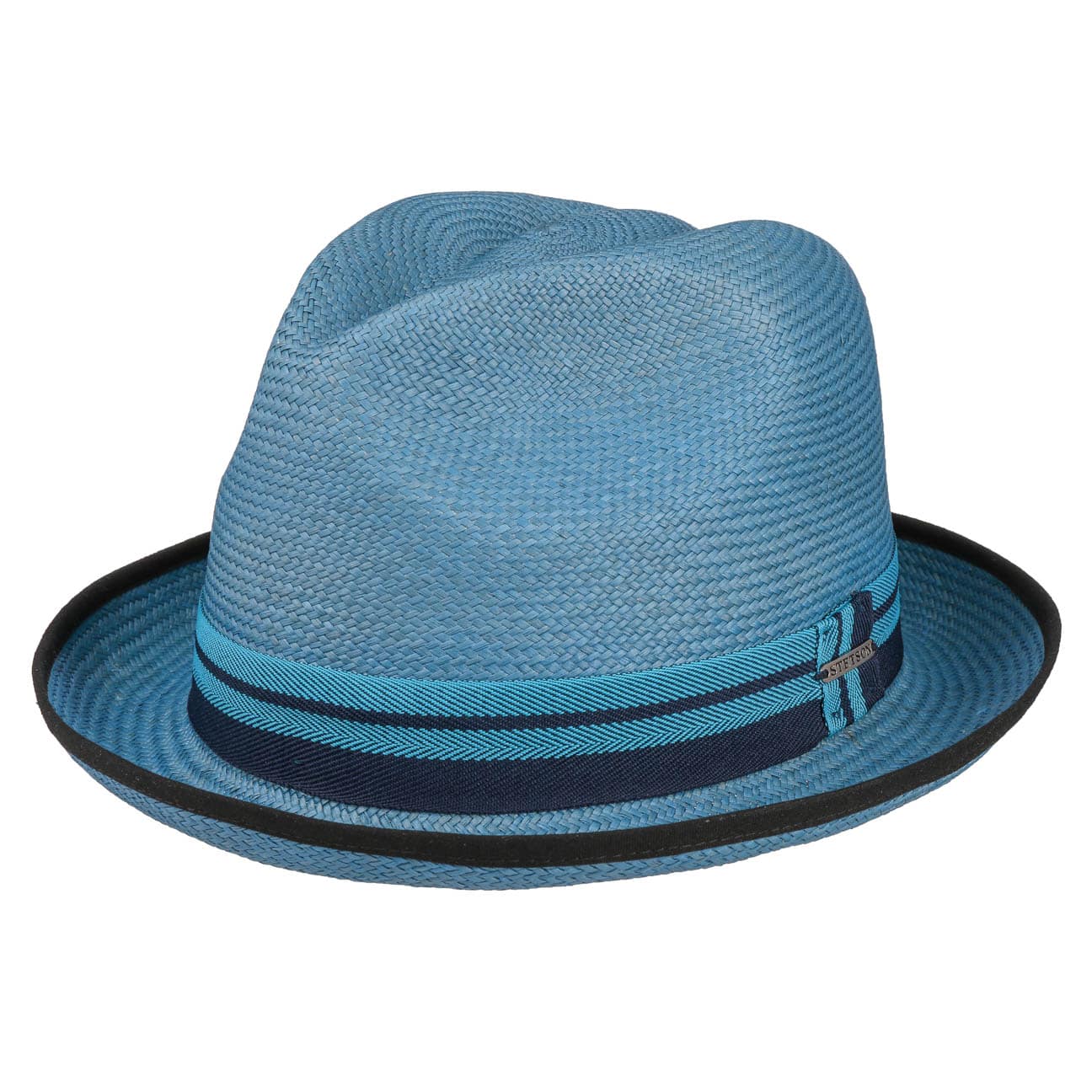 Neples Trilby Panamahoed By Stetson Blauw S 54 55 Cm stetson kopen in de aanbieding