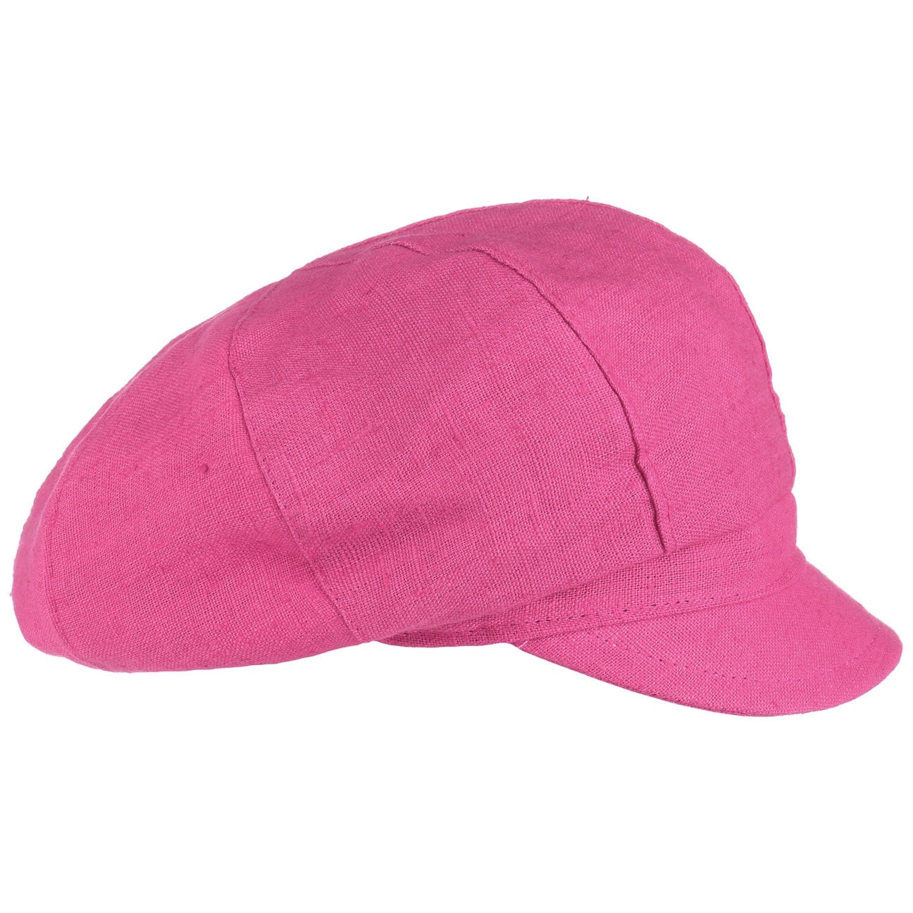 Linnen Newsboy Cap By Bedacht Pink One Size bedacht kopen in de aanbieding