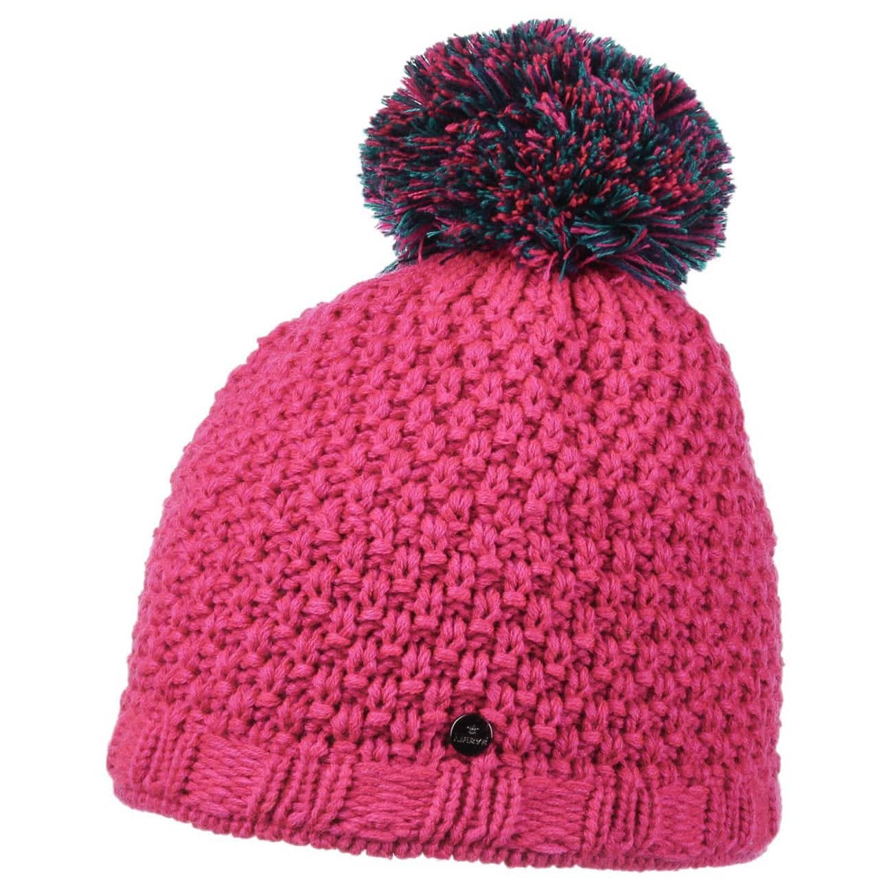 Multicolour Pompom Beanie By Lierys Pink One Size lierys kopen in de aanbieding
