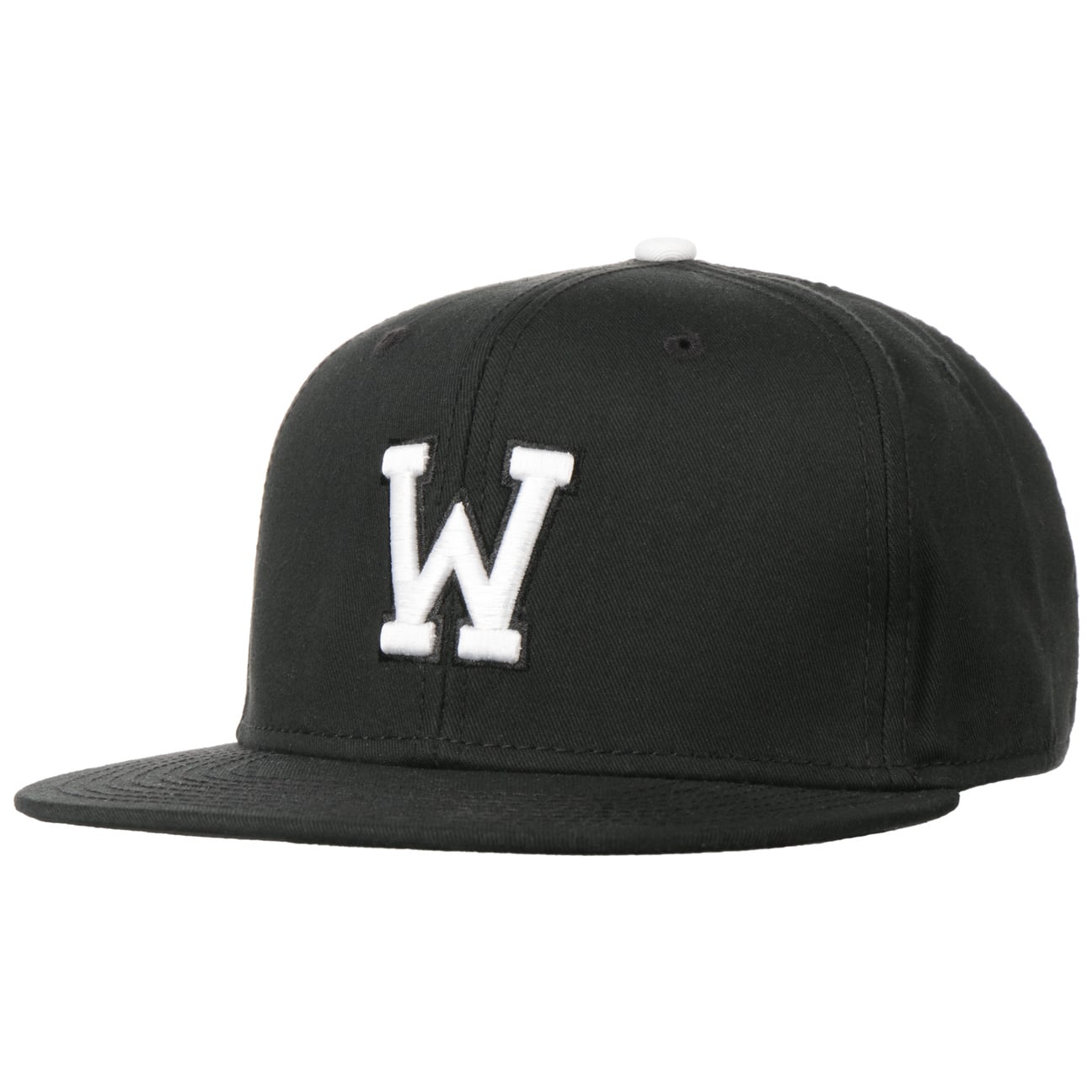 Hoedshop W Letter Snapback Cap Zwart One Size hoedshop kopen in de aanbieding Hoedshop W Letter Snapback Cap Zwart One Size hoedshop kopen in de aanbieding