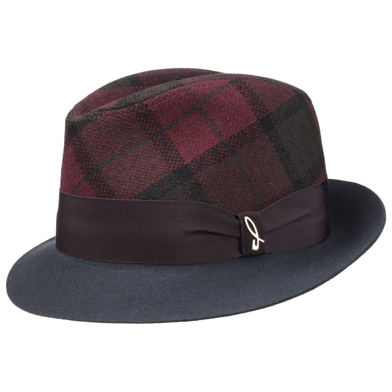 Trilby Hoed Met Ruitjes By Doria Grijs 61 doria kopen in de aanbieding