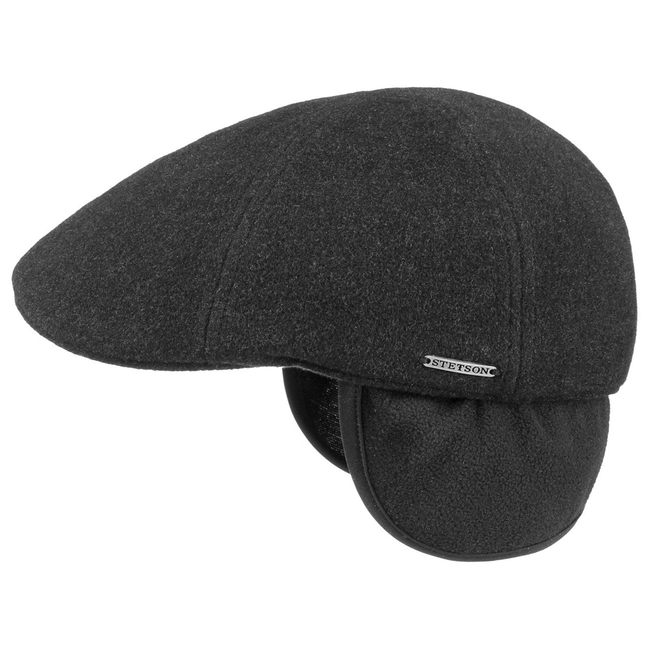 Texas Wool Oorbescherming Cap By Stetson Antraciet S 54 55 Cm stetson kopen in de aanbieding