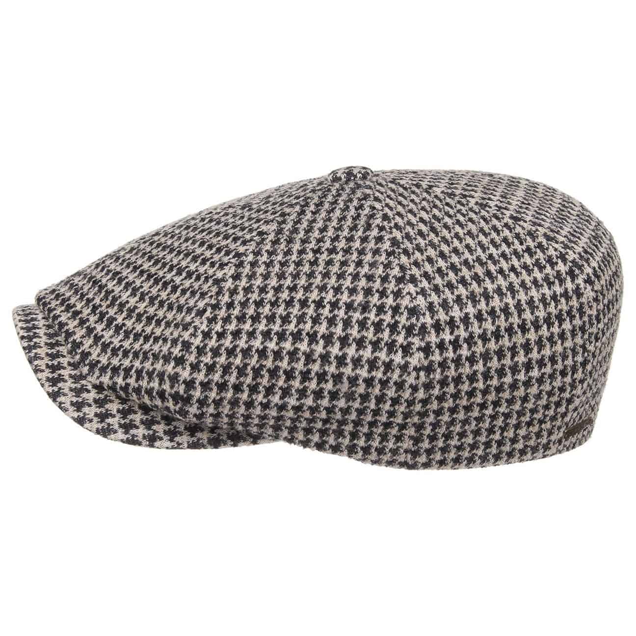 Many Houndstooth Newsboy Cap By Stetson Zwart 59 stetson kopen in de aanbieding