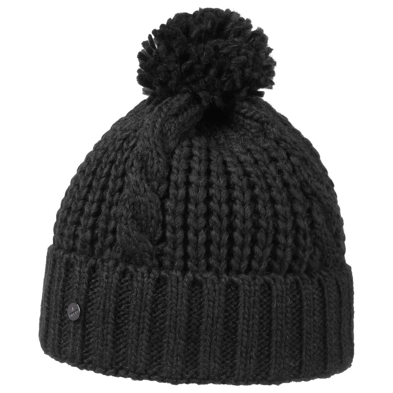 Longby Gebreide Pomponmuts By Lierys Zwart One Size lierys kopen in de aanbieding Longby Gebreide Pomponmuts By Lierys Zwart One Size lierys kopen in de aanbieding