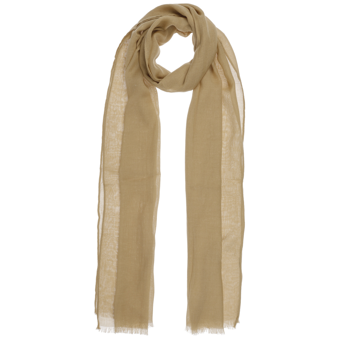 Chiffon Sjaal Met Viscose By Passigatti Beige passigatti kopen in de aanbieding