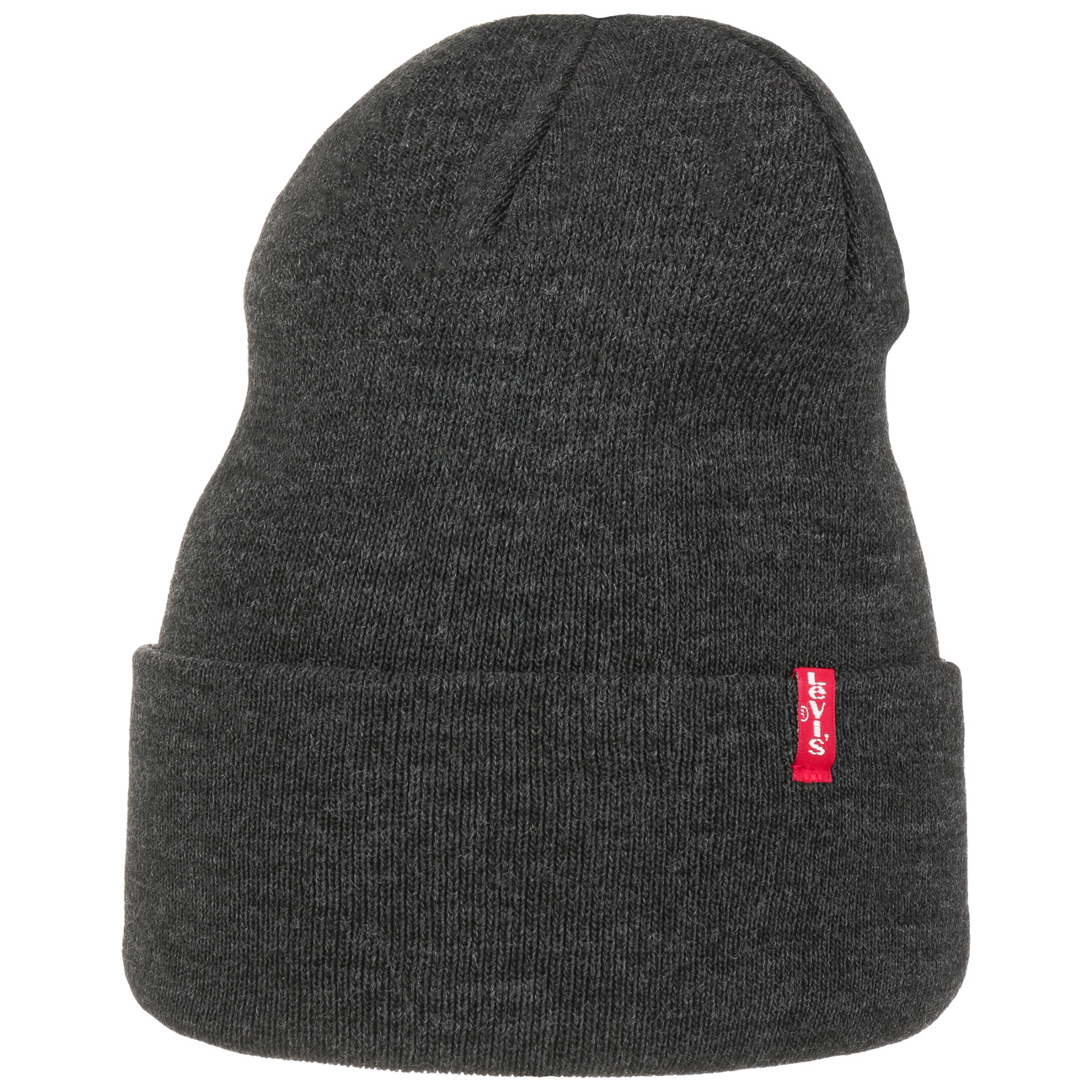 Slouchy Gebreide Muts By Levis Donkergrijs One Size levis kopen in de aanbieding