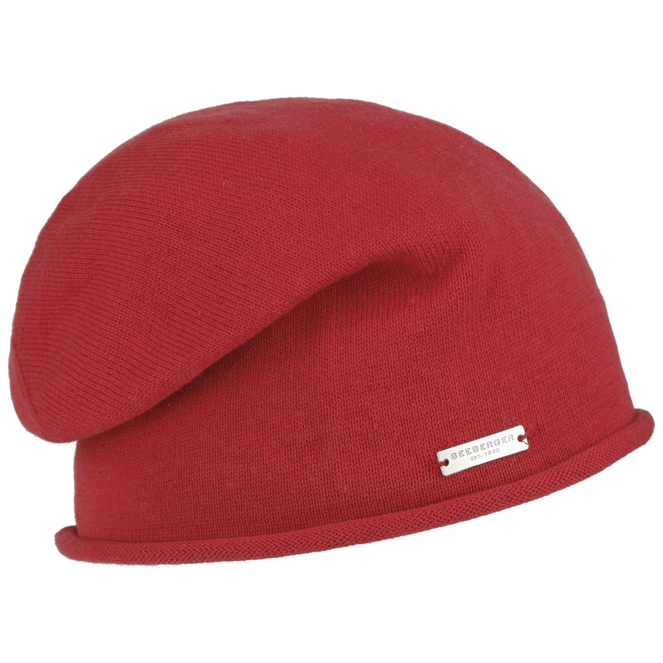 Rolrand Beanie By Seeberger Donkerrood One Size seeberger kopen in de aanbieding Rolrand Beanie By Seeberger Donkerrood One Size seeberger kopen in de aanbieding