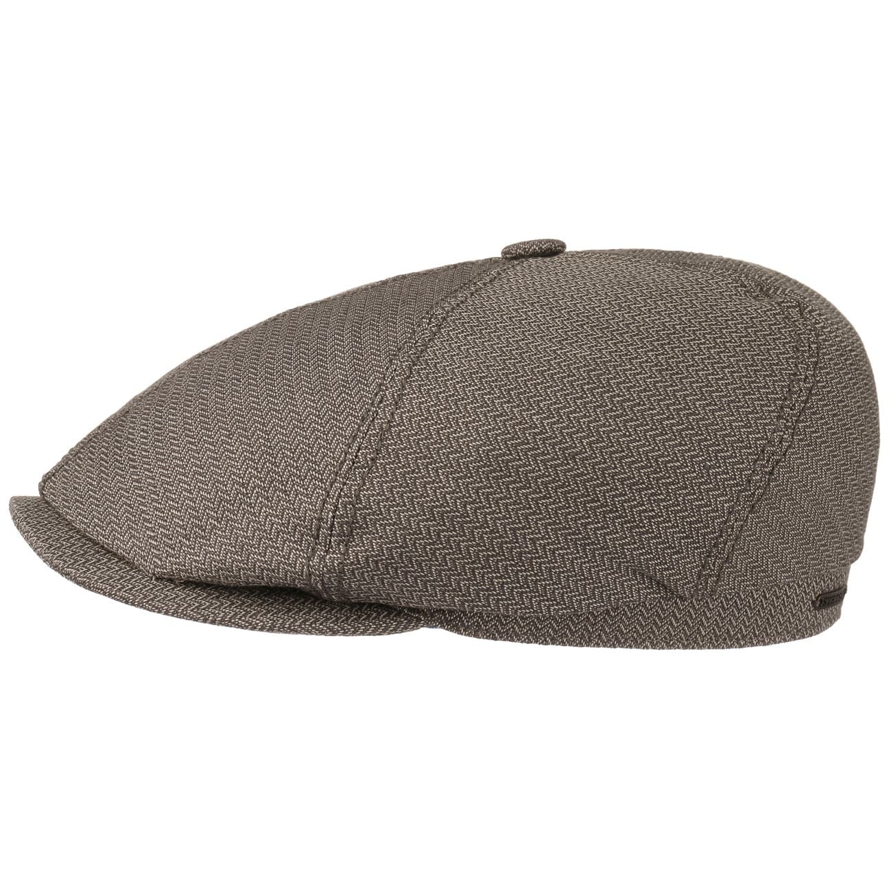 Brooklin Zigzag Flat Cap By Stetson Bruin 56 stetson kopen in de aanbieding