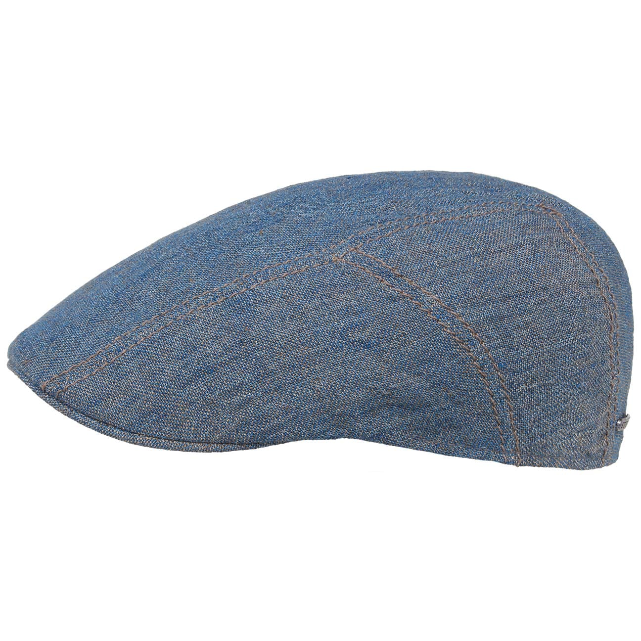 Ridge Linnen Flat Cap By Stetson Blauw 61 stetson kopen in de aanbieding