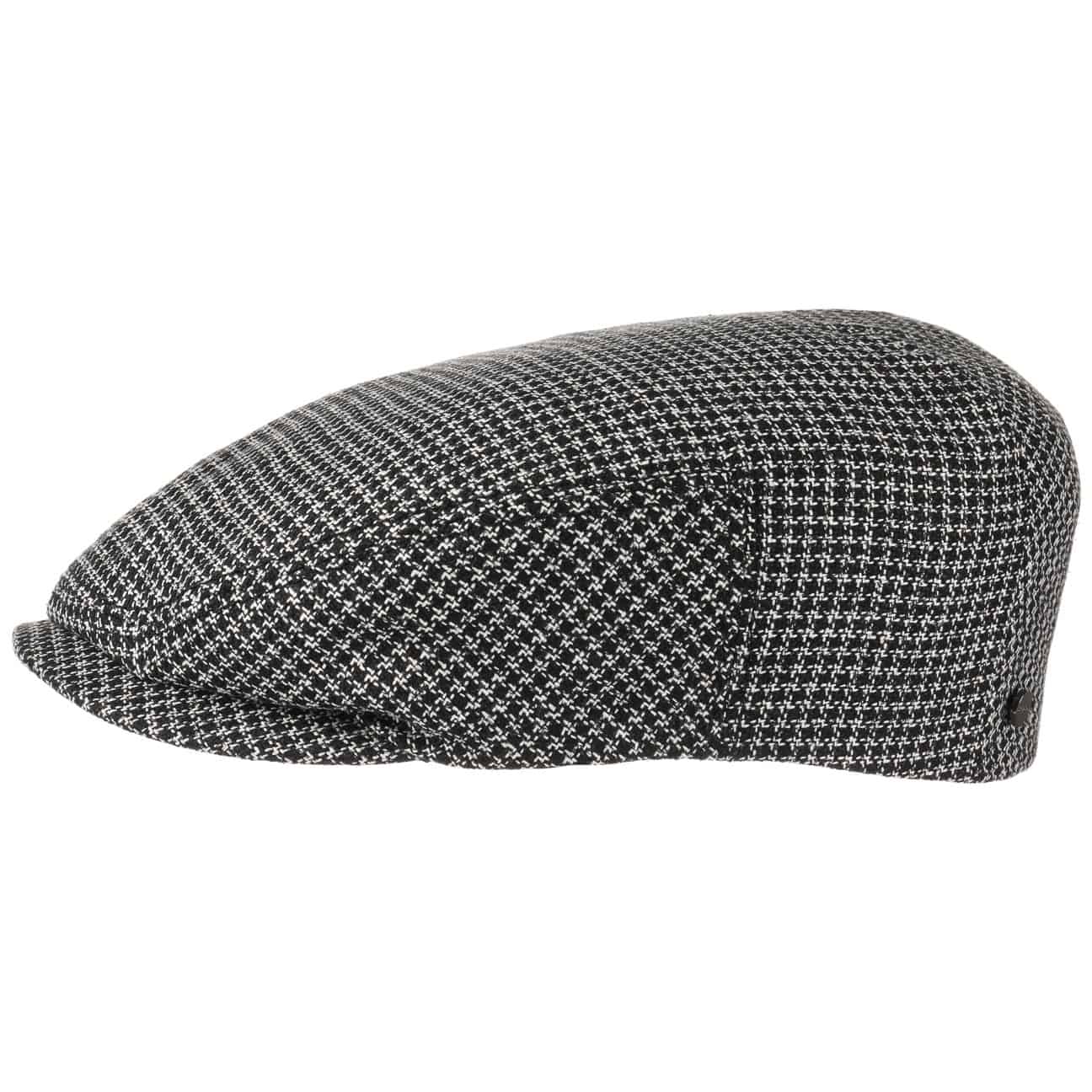 Woodfield Melange Flat Cap By Stetson Zwart 57 stetson kopen in de aanbieding