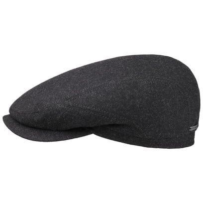 Belfast Wool Blend Flat Cap by Stetson