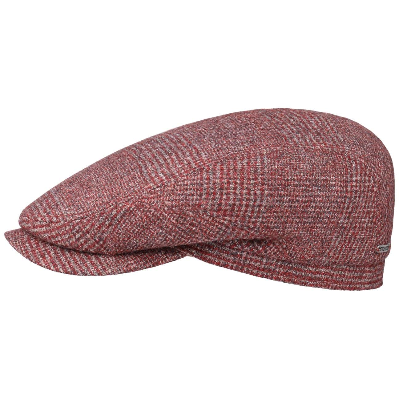 Belfast Mini Check Flat Cap By Stetson Rood 59 stetson kopen in de aanbieding