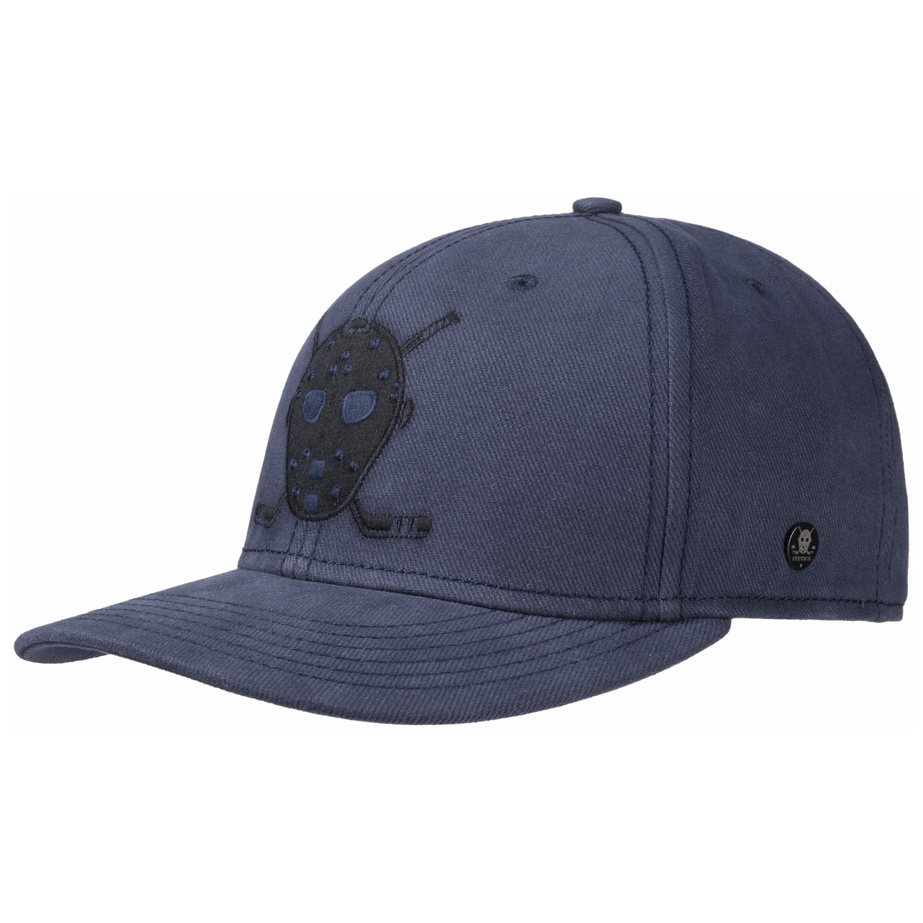 Cali Brushed Twill Cap By Stetson Blauw One Size stetson kopen in de aanbieding