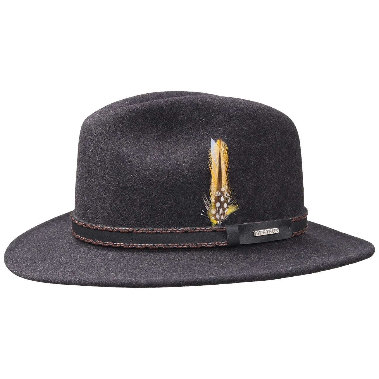 Torrington Vitafelt Hoed By Stetson Antraciet Xl 60 61 Cm stetson kopen in de aanbieding