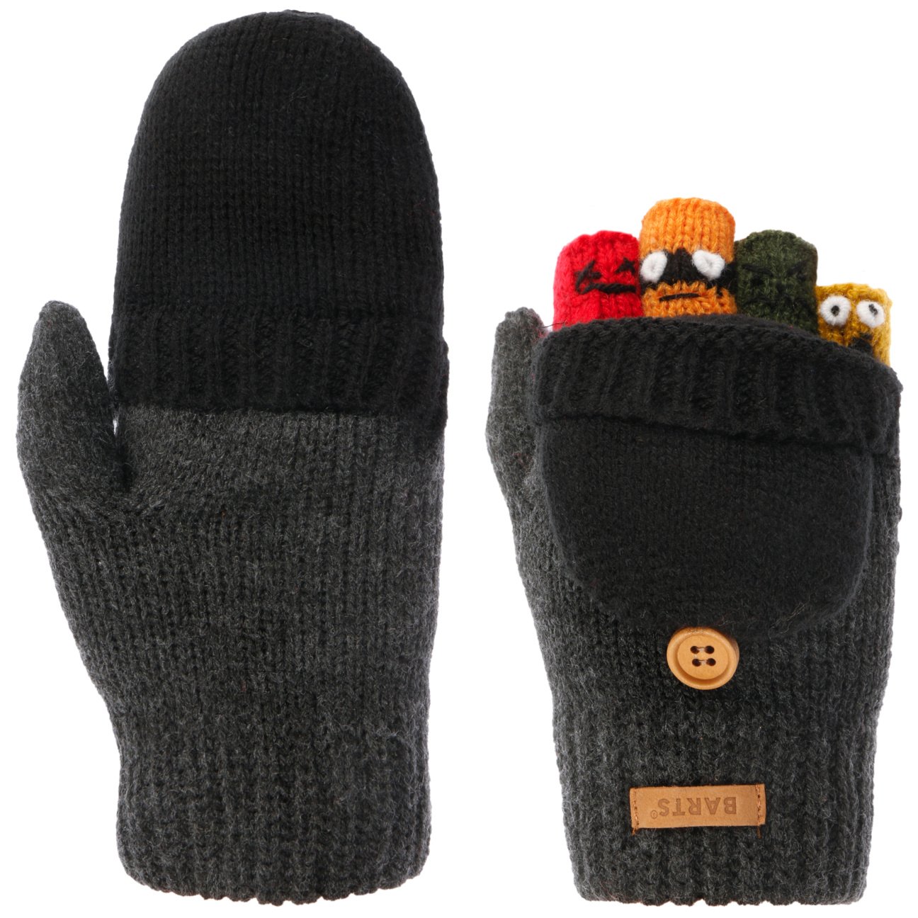 Puppet Vingerloze Handschoenen By Barts Donkergrijs 3 Hs barts kopen in de aanbieding