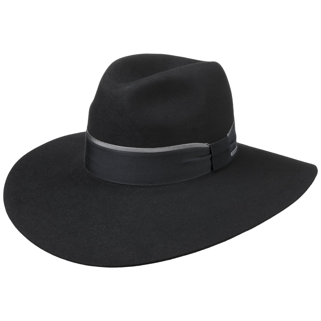 Victoria Haarvilt Flaphoed By Stetson Zwart M 56 57 Cm stetson kopen in de aanbieding