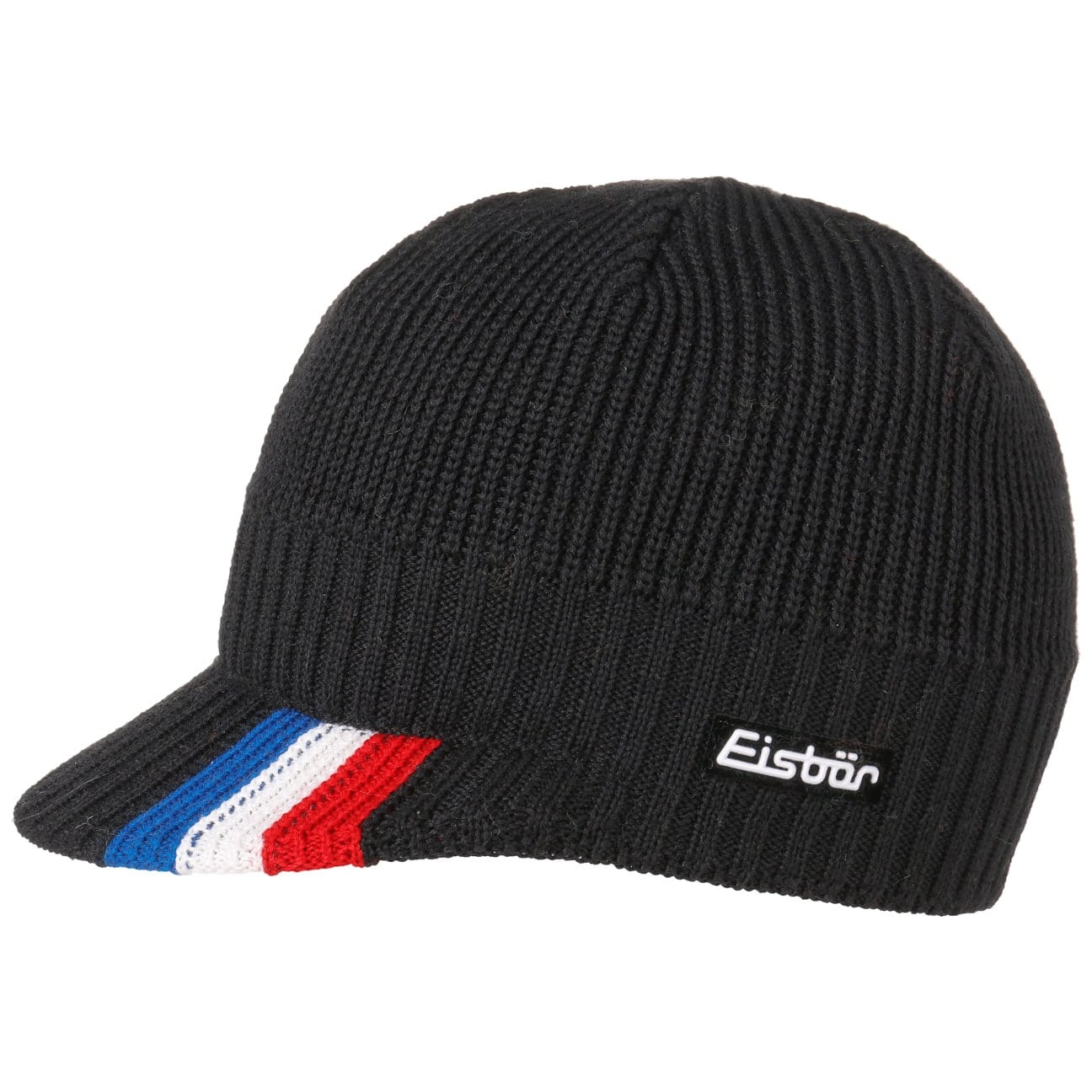 Blue White Red Gebreide Muts By Eisbar Zwart One Size eisbar kopen in de aanbieding