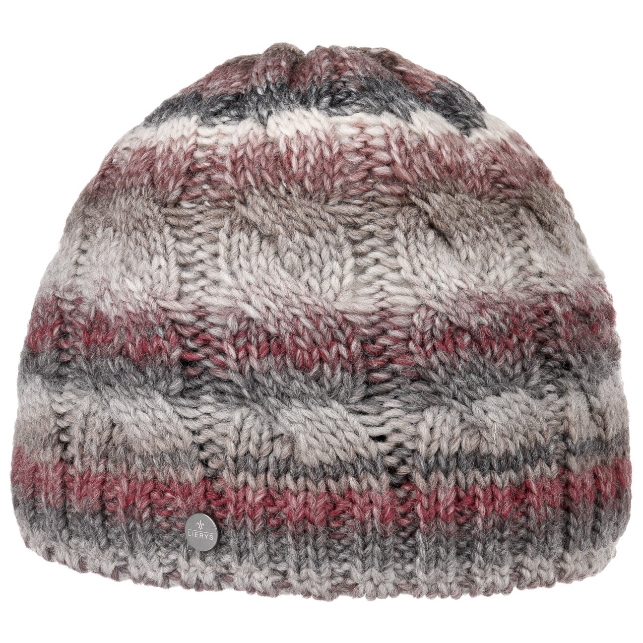 Filippa Gebreide Muts By Lierys Grijs Rood One Size lierys kopen in de aanbieding Filippa Gebreide Muts By Lierys Grijs Rood One Size lierys kopen in de aanbieding