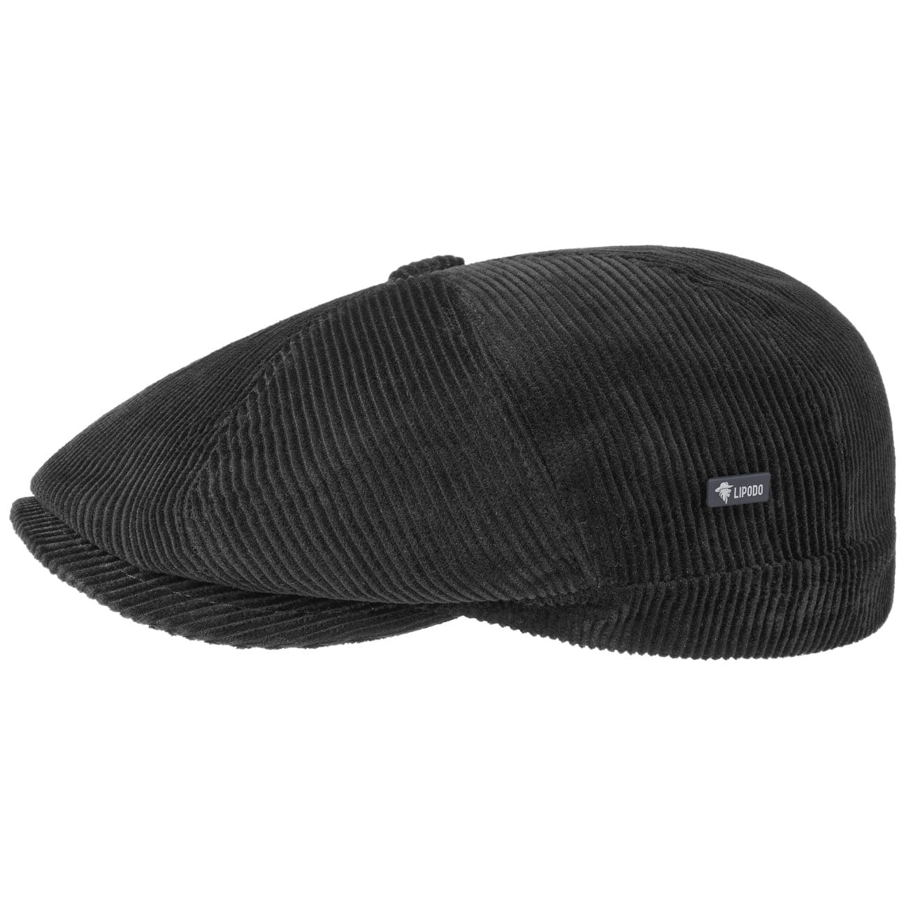 8 Panel Cordial Flat Cap By Lipodo Zwart M 56 57 Cm lipodo kopen in de aanbieding