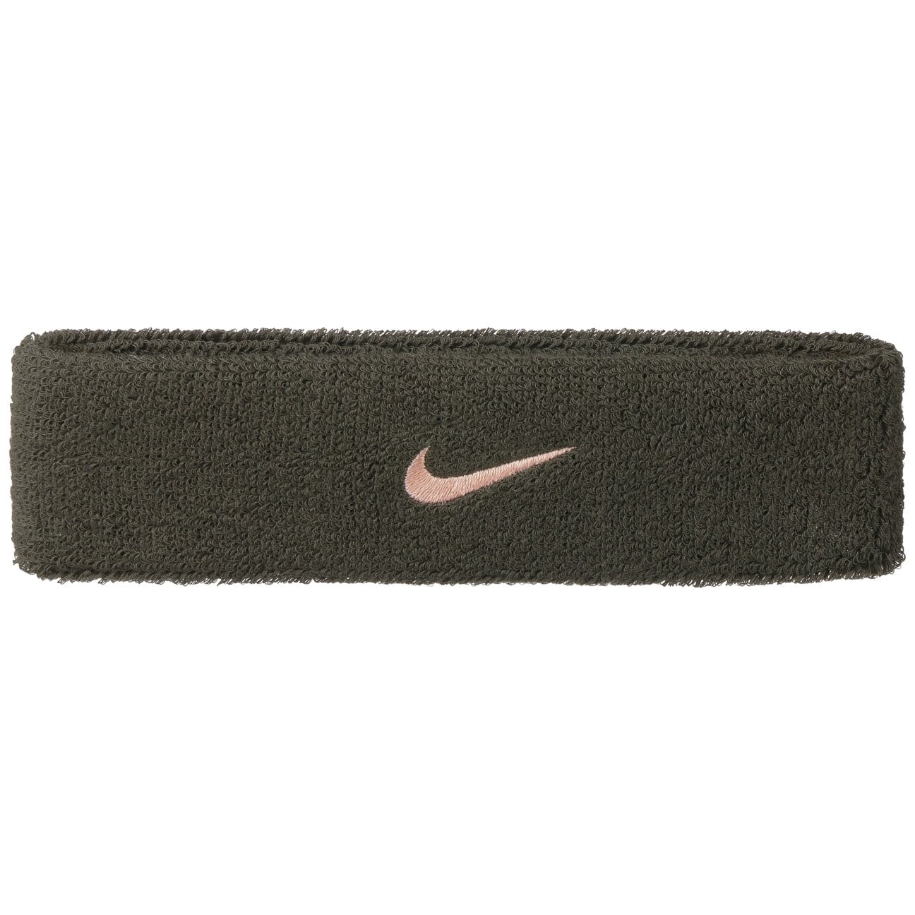 Swoosh Headband Hoofdband By Nike Donker Groen One Size nike kopen in de aanbieding