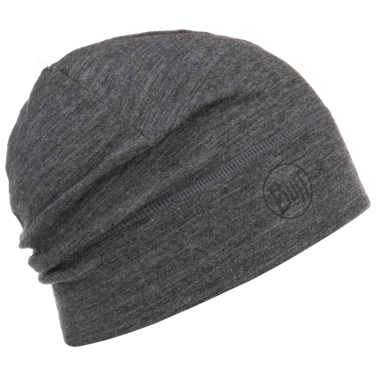 Merino Wool One Layer Beanie By Buff Grijs Size buff kopen in de aanbieding