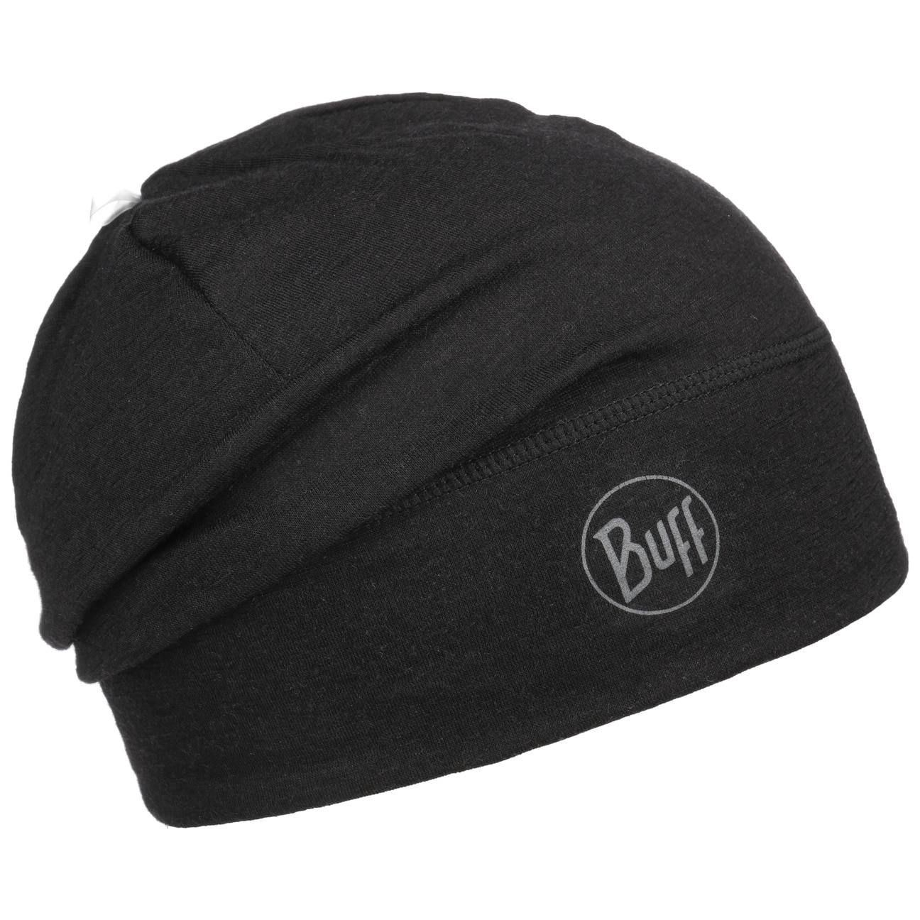 Merino Wool One Layer Beanie By Buff Zwart Size buff kopen in de aanbieding