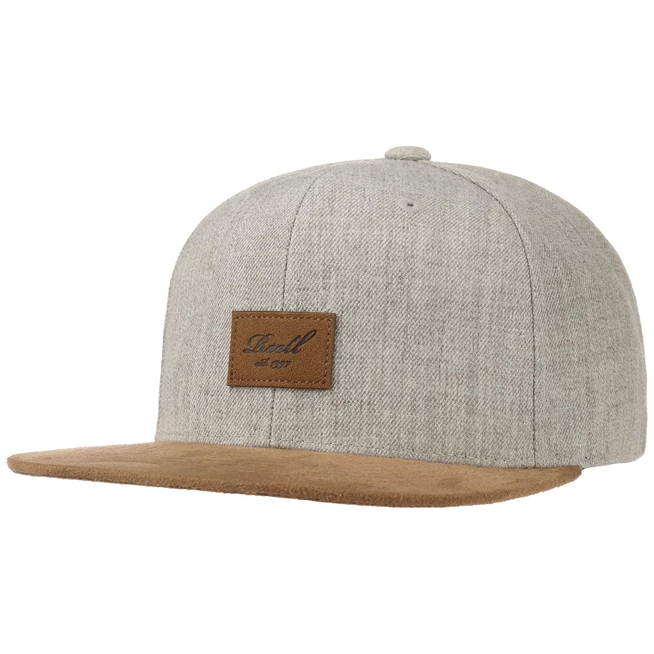 Suede 6 Panel Snapback Pet By Reell Licht Grijs One Size reell kopen in de aanbieding Suede 6 Panel Snapback Pet By Reell Licht Grijs One Size reell kopen in de aanbieding