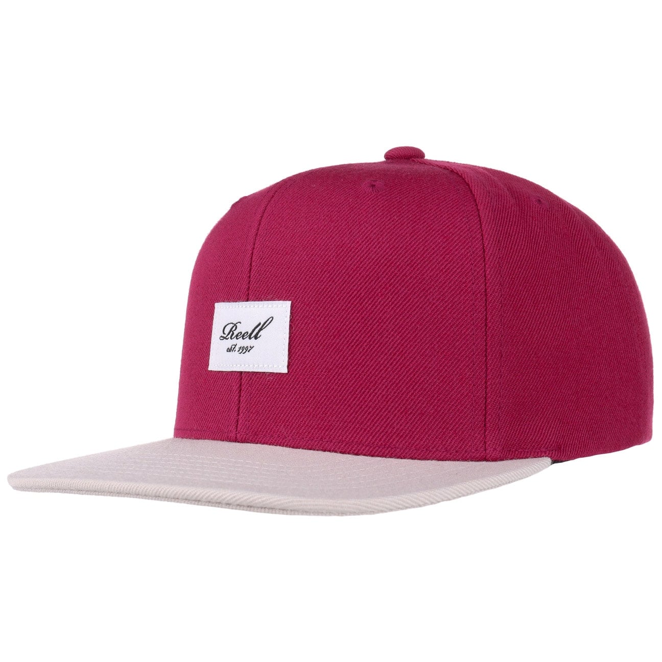 Pitchout 6P Snapback Pet By Reell Grijs Bordeaux One Size reell kopen in de aanbieding Pitchout 6P Snapback Pet By Reell Grijs Bordeaux One Size reell kopen in de aanbieding